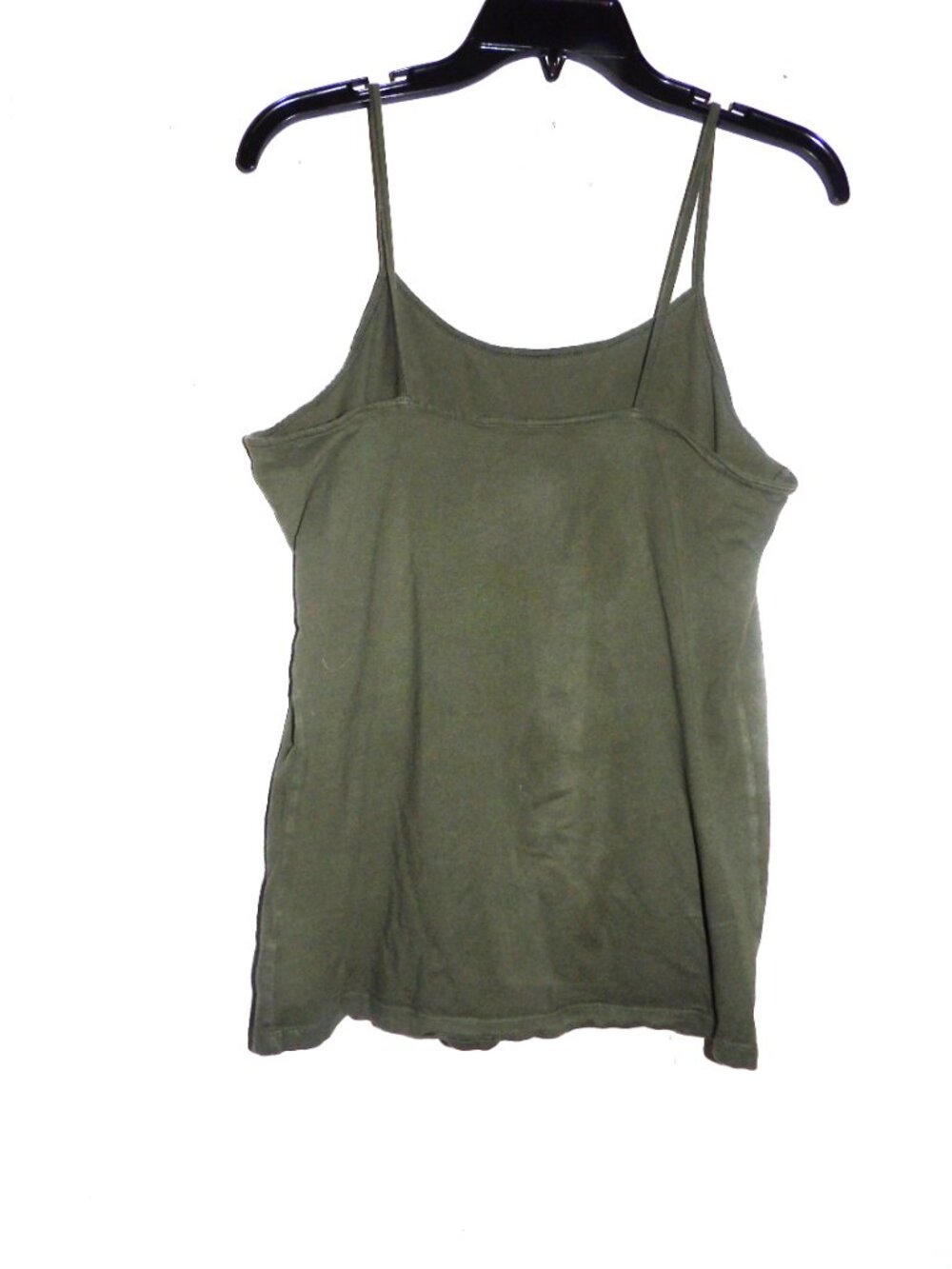 Time And Tru Green & Gray Spaghetti Strap Tank Tops Women Size Large